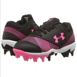 Under Armour Little Girl Baseball Cleats 13